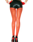 Collant rouge nylon coutures