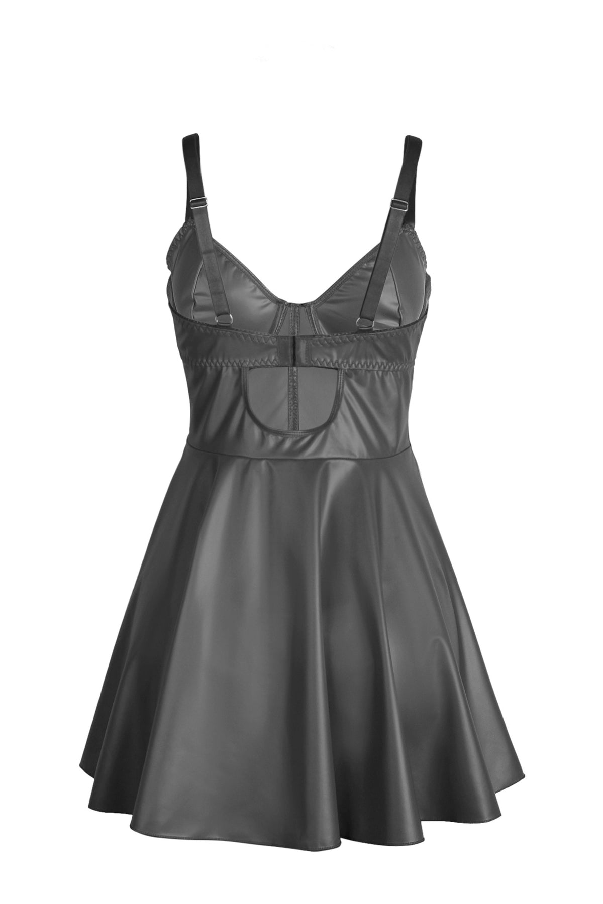 Paris Hollywood Robe Wetlook — Robe sexy et string assorti