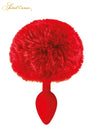 Plug queue de lapin - rouge
