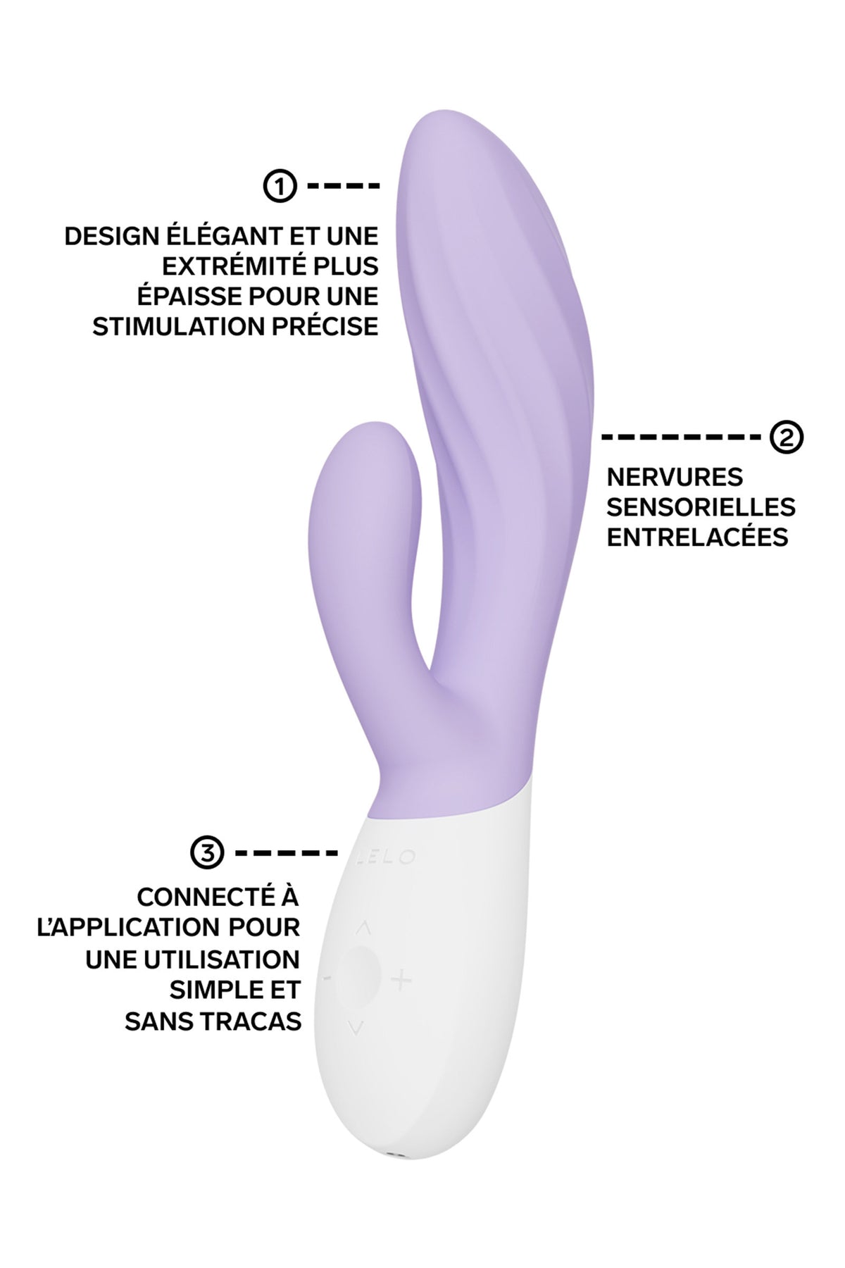 LELO INA™ Twist — Vibromasseur rabbit Point G et clitoridien connecté