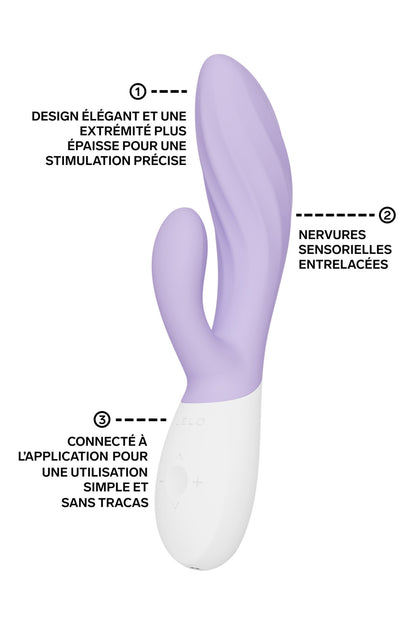 LELO INA™ Twist — Vibromasseur rabbit Point G et clitoridien connecté