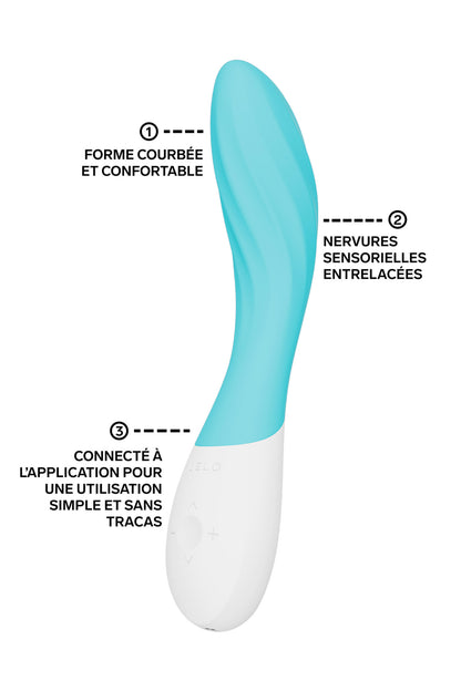 LELO MONA™ Twist — Stimulateur Point G connecté bleu