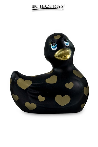 Minipato vibrador Romance negro y oro