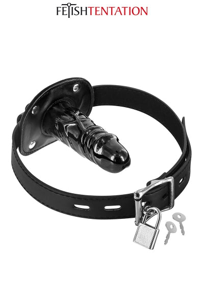 Mordaza con dildo interno - Fetish Tentation