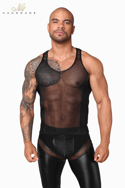 Camiseta de tirantes de malla 3D H057