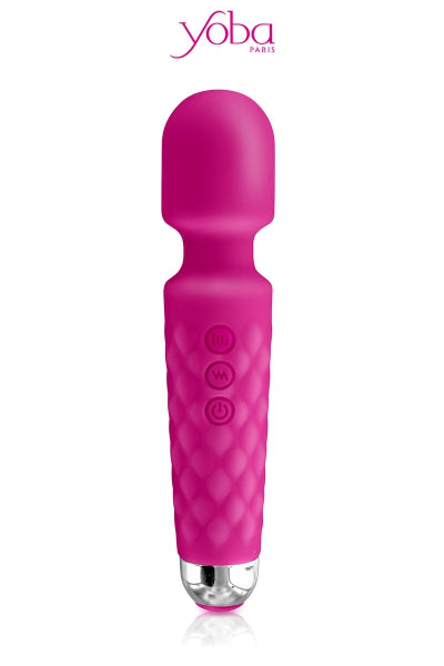 Vibro Love Wand rechargeable rose - Yoba - Eveil Secret