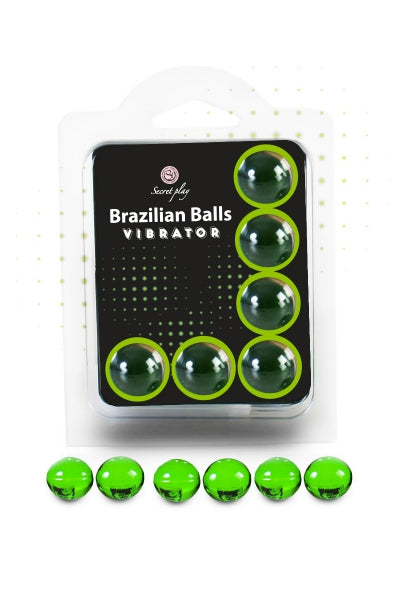 Vibrador con efecto 6 bolas brasileñas