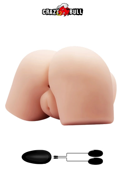 Masturbateur vibrant fesses rebondies - Crazy Bull
