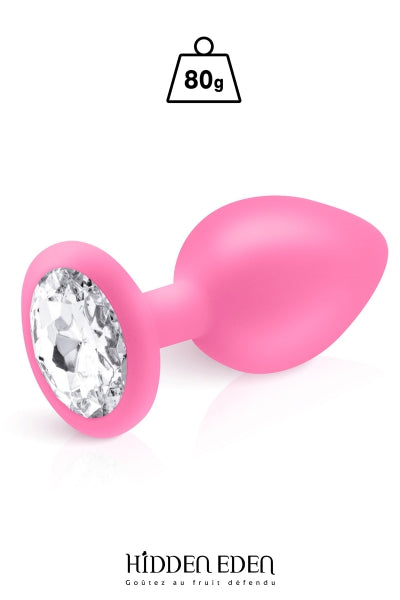 Plug joya silicona rosa L - Hidden Eden