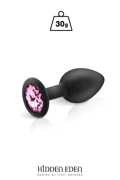 Plug bijou silicone noir S - Hidden Eden - Eveil Secret