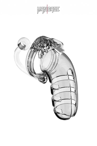 Jaula de castidad de 14 cm con plug - ManCage 12