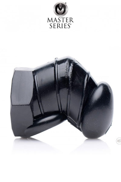 Jaula de castidad restrictiva negra - Master Series