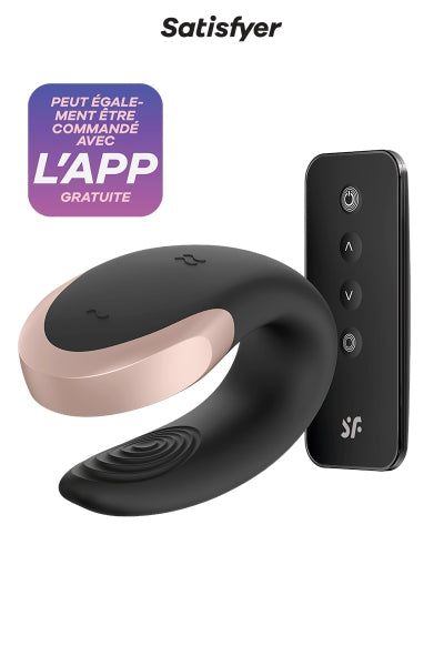 Estimulador Double Love negro - Satisfyer