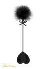 Tapette coeur avec pompon noir - Sweet Caress - Eveil Secret