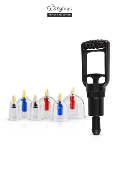 Coffret 6 ventouses Cupping Set - EasyToys Fetish Collection - Eveil Secret