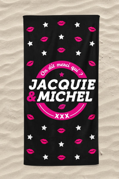Toalla de playa Jacquie y Michel Besos