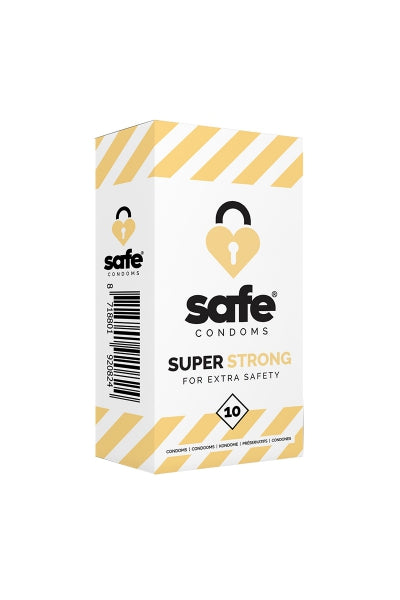 10 préservatifs Safe Super Strong - Eveil Secret