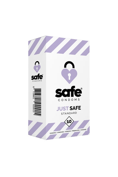 10 préservatifs Just Safe Standard - Eveil Secret