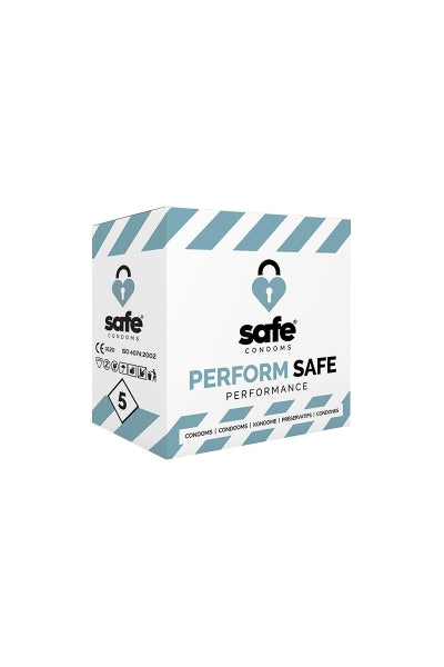5 preservativos Safe Performance