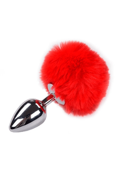 Plug métal Fluffy L rouge - Alive - Eveil Secret