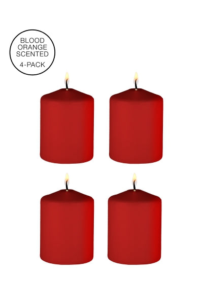 4 velas rojas perfumadas BDSM - ¡Ay!