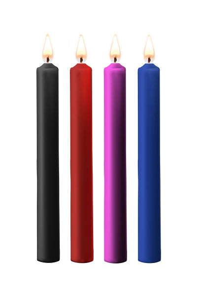 4 velas SM de colores grandes - ¡Ouch!