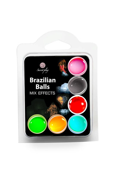 6 bolas brasileñas con diferentes efectos