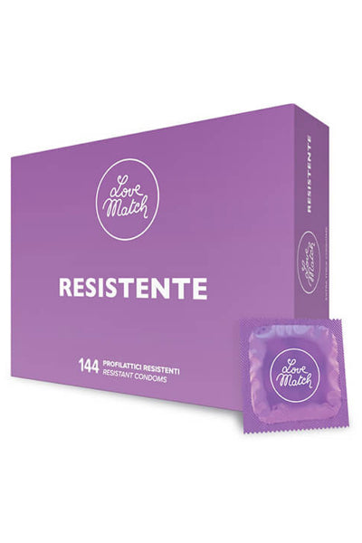 144 Preservativos resistentes Love Match