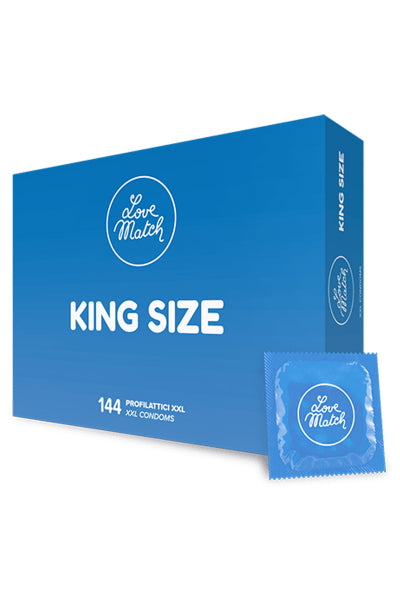 144 preservativos King size Love Match