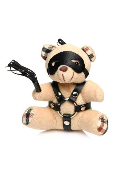 Llavero Oso de peluche BDSM con fusta