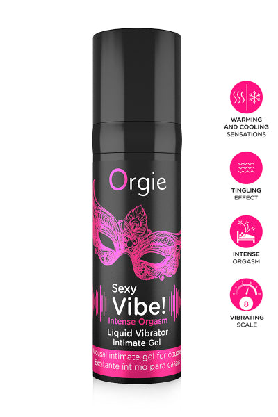 Gel d'excitation Sexy Vibe Intense Orgasm Liquid Vibrator - Eveil Secret