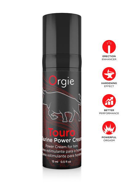 Crème pour améliorer l'érection Touro Power 15ml - Eveil Secret