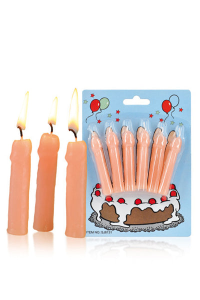 6 velas de pene