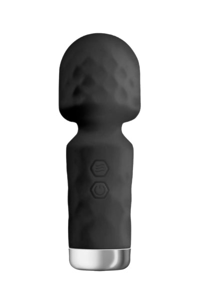 Mini vibromasseur King Wand noir - Eveil Secret