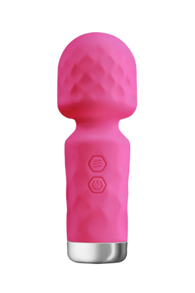 Mini vibromasseur King Wand rose - Eveil Secret