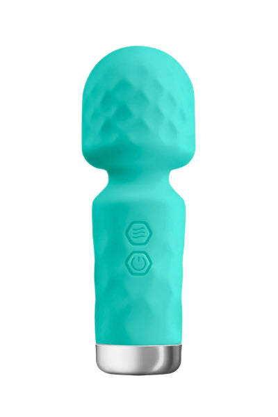 Mini vibromasseur King Wand vert - Eveil Secret