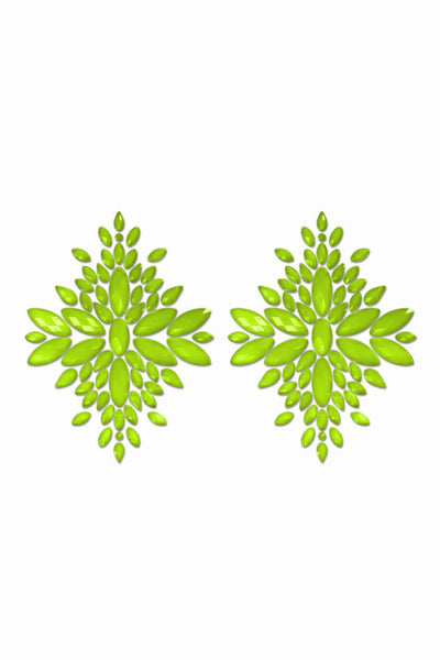 Cubrepezones verde fosforescente - Glow