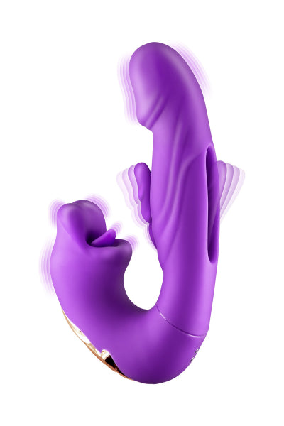Vibrador conejo 3 en 1 Kissy violeta - Yoba