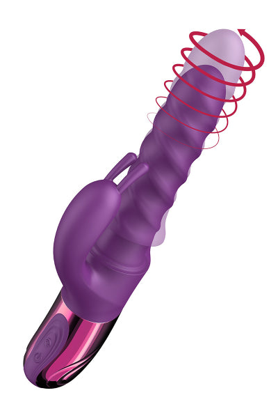 Vibrador de empuje Vibro Swirl Rabbit - She.E.O