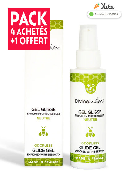 Pack 4 + 1 offert : Lubrifiant bio naturel - Divinextases