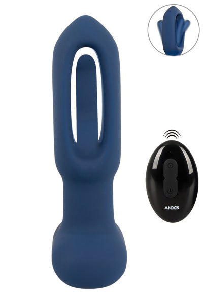 Juguete anal vibrador con lengua oscilante - Anos