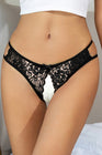 String ouvert dentelle Noir - Litolu Lingerie - Eveil Secret