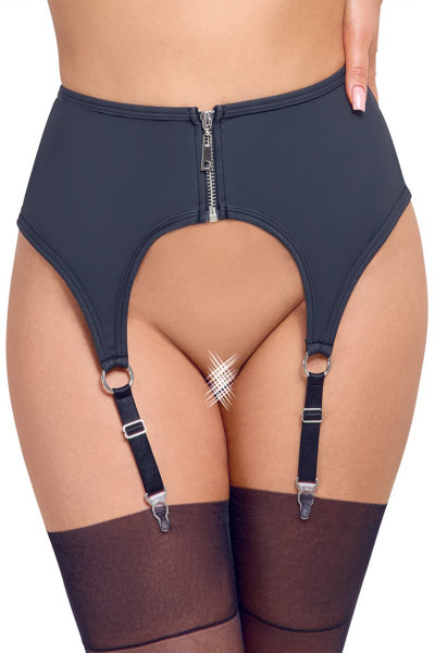 Porte-jarretelles noir mat - Cottelli LINGERIE - Eveil Secret