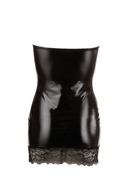 Petit robe aspect cuit Sexy noir avec dentelle