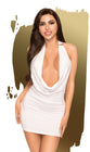 Robe décolletée et string assorti Blanc Heart rob