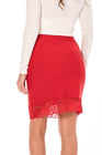 Jupe longue rouge Maria