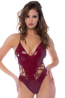 Body string en vinyle bordeaux 