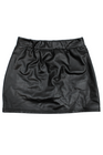 Jupe noire en simili cuir mat Sifia