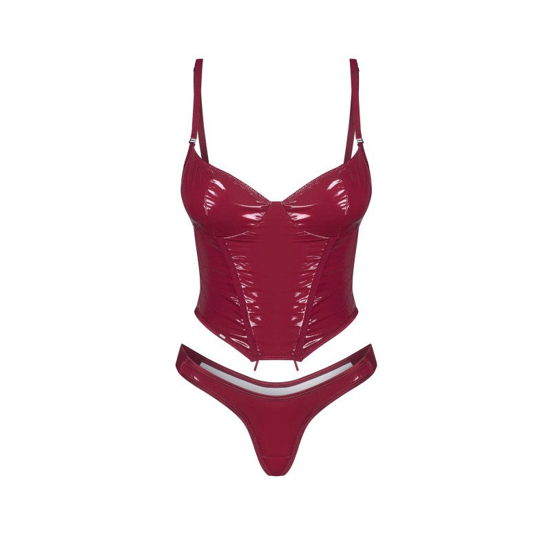 Redya Corsé y tanga rojos