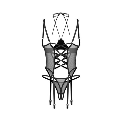 Dominna corset et string ouverts